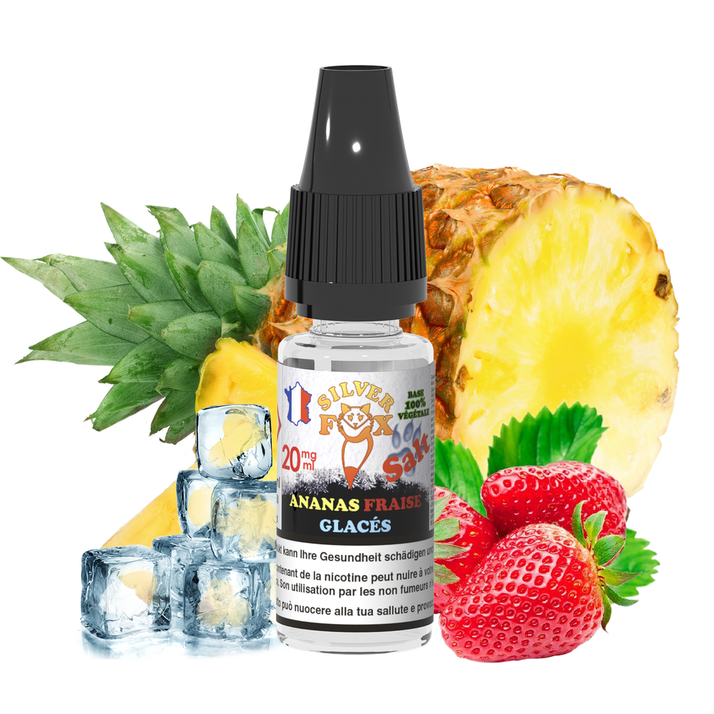 Sel 10ml Ananas Fraise Silver Fox