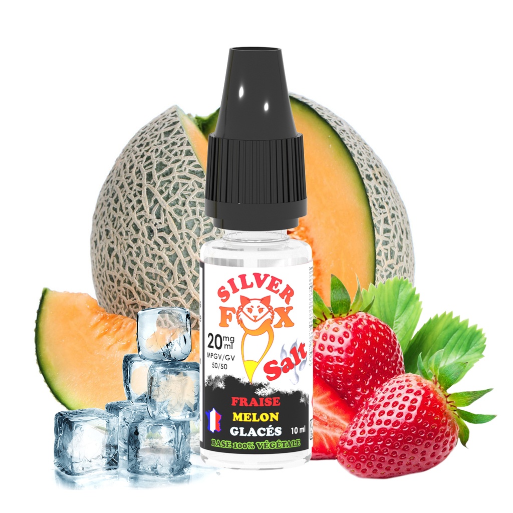 Sel 10ml  Fraise Melon Silver Fox