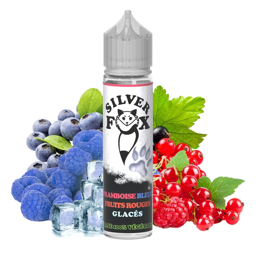 50ml Framboise Bleue Fruits Rouges Silver Fox